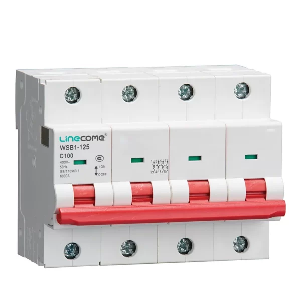 WSB1-125 Miniature Circuit Breaker WSB1-125 4P WSB1-125 Miniature Circuit Breaker WSB1-125 4P